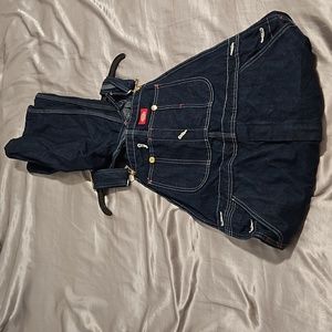 Indigo Dickies Overalls 34x32